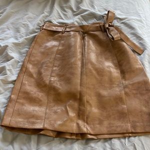 BCGB Generation Tan faux leather skirt - size 4